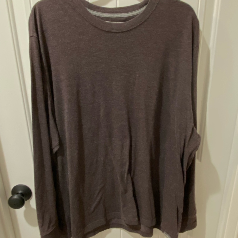 🛍️SALE…Eddie Bauer Men's Crewneck Tee in Dark Brown Heather